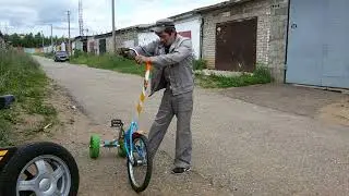 Велосипед самодельный и халфбайк-halfbike.