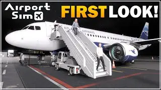 I'M AIRPORT GROUNDCREW NOW! - AIRPORT SIM - FIRST LOOK