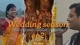 Mehndi | Haldi | Sangeet | Mandap | Wedding season ep2 | Roaming buddies Vlog | #wedding