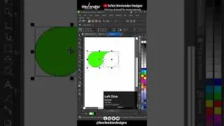 Making creative Logo Design in Corel Draw #hevlendordesigns  #coreldraw  #shorts