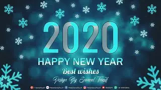 Happy New Year 2020 Wallpaper/Card/Poster Design | Photoshop Tutorial | BOSS GFX