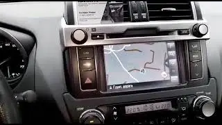 Видеоотзыв клиента обновление штатной навигации от NaviAvto Toyota Land Сruiser Prado 2017 год