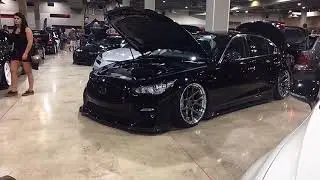Q50 bc forged wheels at low and clean Miami 2019 ig v37_alex
