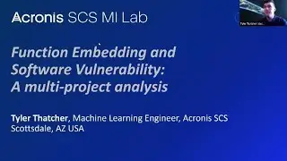 Acronis SCS MI Lab: Function Embedding and Software Vulnerability - A multi project analysis