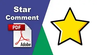 How to add a Star symbol comment in a pdf file using Adobe Acrobat Pro DC
