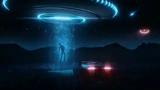 UFO Video Loop - Alien Abduction Video Loop - ABSTRACT Landscape Backgrounds