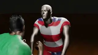 MMA-FIGHTER.    Animation with Mixamo and blender.