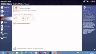 PDF automation and watched folders in Debenu PDF Maximus
