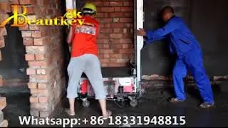 Top quality cement  rendering machine,High effective wall Plastering machine