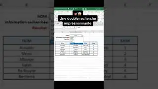 Double recherche impressionnante sur #excel