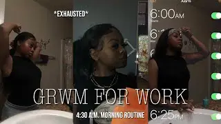 GRWM For Work ♡ | An Exhausting 4 A.M. Morning Routine | Unique’s Camera Roll