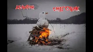 Дельфин "Снеговик"