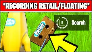 Collect visitor recording on the floating island and retail row locations - Fortnite Out Of Time