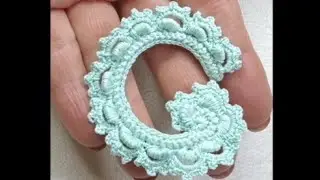 Ажурный завиток. Ирландское кружево крючком