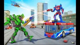 Bus Robot Car Transform War–Police Robot games #1 (Brave Jackals)