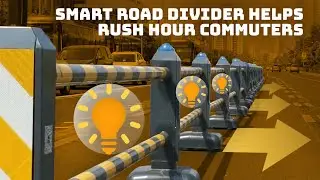 Smart road dividers help rush hour commuters