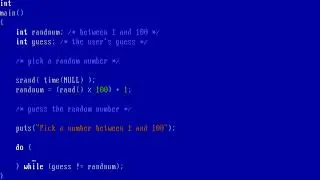 Guess the number game in C 