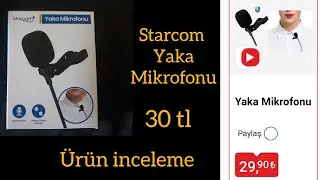 Starcom Yaka Mikrofonu / Uygun Fiyatlı Yaka Mikrofonu / #Bim #hometech