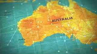 Borderless Skies - Australien Map