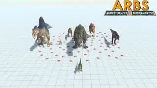 Carnivore Dinosaurs Vs 100 Land Mines |Animal Revolt Battle Simulator