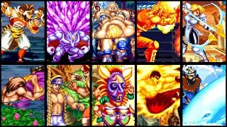 World Heroes Perfect - All Desperation & Super Desperation Attacks