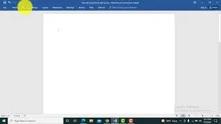 Insert Page number in MS word.