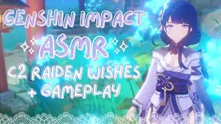 ASMR | wishing for & building C2 raiden shogun ⋆˚✿˖° (genshin impact asmr ♡)