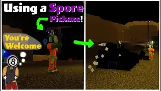 Refinery Caves: N8te let me use his Spore Pickaxe!