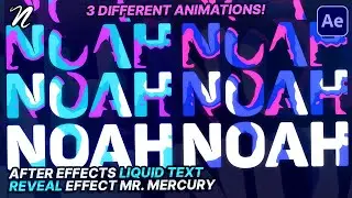 Liquid Text Reveal Animation in After Effects Mr Mercury