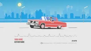 Car Music Visualizer - Free After Effect Template