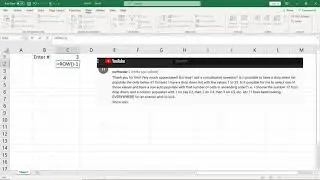 Excel: Populate a specific number of cells given a specific entry