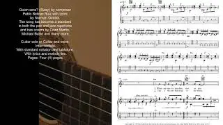 Sway quien Sera guitar fingerstyle score download