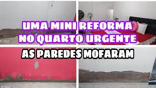 VLOG: FIZEMOS UMA MINI REFORMA NO NOSSO QUARTO, AS PAREDES MOFARAM + FAXINÃO DE RESPETO