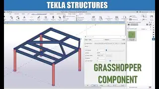 How to convert Construction line to Tekla elements using Grasshopper Component?