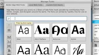 Add Fonts to Web Pages in Dreamweaver