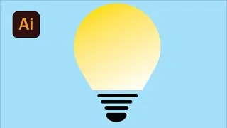 Bulb Icon 💡in Adobe Illustrator | #shorts