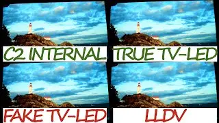 Dolby Vision Fake TV-LED vs True TV-LED vs LLDV Comparison - Chromecast GTV - LG C2 - Sony X800m2