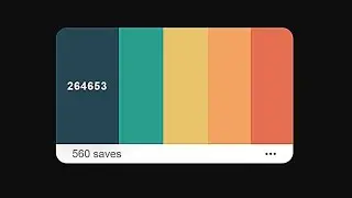 Interactive Color Palette Card Hover Animation | HTML & CSS UI