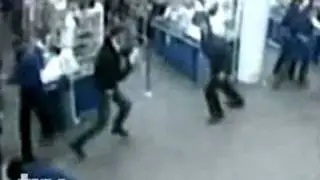 Russian Security Guards Group Fight 4 on 1