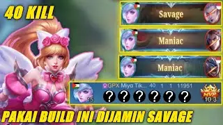 SAVAGE! MIYA INSPIRE DAMAGE GILA! BUILD MIYA TERSAKIT 2022 BY MIYA TIKTOK