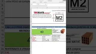 PLANILLA PARA CALCULAR LADRILLOS HUECOS DEL 18 - 18x15x20
