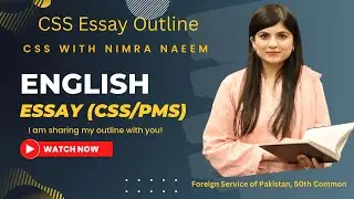 Essay Outline by Nimra Naeem | Violence Against Women | CSS with Nimra Naeem | CSS/PMS Essay