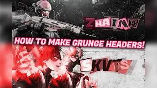How to make Grunge headers with MAGAZINE LETTERS (Fortnite style)