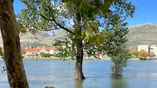 Flooding in Bosnia and Herzegovina - city of Trebinje-No commentary