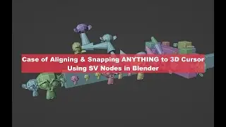 LIVENODING Case of Orienting ANYTHING to 3D Cursor in Object Mode in Blender