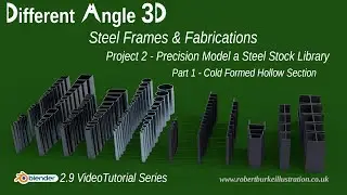 013 DA3D Precision Model a Steel Stock Library for Blender 3's Asset Browser