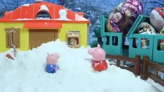Зима у Маши и Медведь Свинка пеппа киндер мультик для детей! 2017
