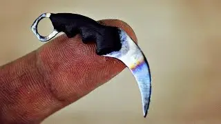The smallest knife Karambit CS:GO Surface hardened metal