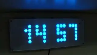 Часы на адресной светодиодной ленте. Addres LED Clock.