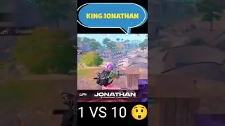 King Jonathan 1 VS 10 😲 | #shorts #trending #jonathangaming #bgmi #rushgameplay